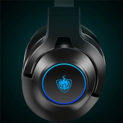 PHOINIKAS Q9 3.5MM WIRED/WIRELESS/BLUETOOTH 7.1 STEREO 40MM DRIVER BLUE LED LIGHT WITH MIC FOR PC PS3/4 