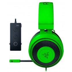 RAZER KRAKEN TOURNAMENT EDITION WIRED STEREO GAMING HEADPHONES THX 7.1 SURROUND SOUND - GREEN
