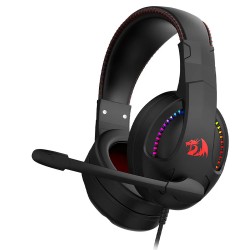 REDRAGON CRONUS H211 IMMERSIVE GAMING EXPERIENCE 40MM DRIVERS NOISE-CANCELING MIC LIGHTWEIGHT MEMORY FOAM RGB MULTI PLATFORM WIRED GAMING HEADSET - BLACK