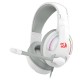 REDRAGON CRONUS H211 IMMERSIVE GAMING EXPERIENCE 40MM DRIVERS NOISE-CANCELING MIC LIGHTWEIGHT MEMORY FOAM RGB MULTI PLATFORM WIRED GAMING HEADSET - WHITE