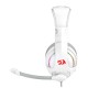 REDRAGON CRONUS H211 IMMERSIVE GAMING EXPERIENCE 40MM DRIVERS NOISE-CANCELING MIC LIGHTWEIGHT MEMORY FOAM RGB MULTI PLATFORM WIRED GAMING HEADSET - WHITE