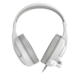 REDRAGON CRONUS H211 IMMERSIVE GAMING EXPERIENCE 40MM DRIVERS NOISE-CANCELING MIC LIGHTWEIGHT MEMORY FOAM RGB MULTI PLATFORM WIRED GAMING HEADSET - WHITE