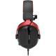 REDRAGON CYBILL H312 7.1 SURROUND SOUND 50MM DRIVERS PU LEATHER EAR PADS DETACHABLE NOISE CANCELLING MICROPHONE IN-LINE CONTROLS MULTI-PLATFORM SUPPORT WIRED RGB GAMING HEADSET- BLACK