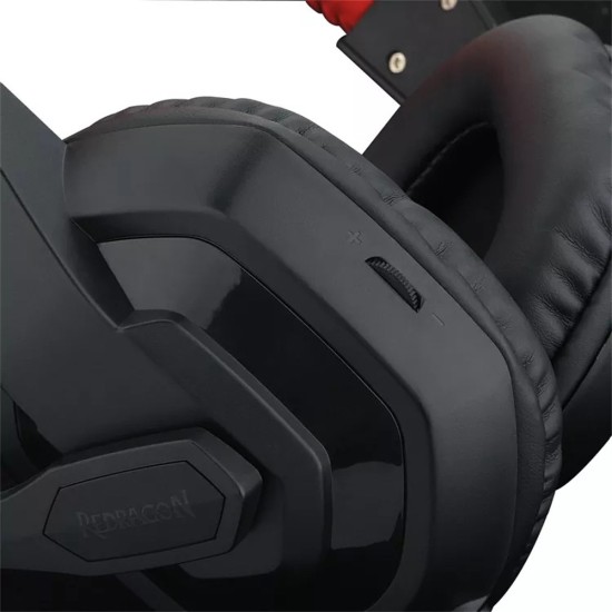 REDRAGON H120 ARES WIRED 3.5MM JACK GAMING HEADSET WITH MICROPHONE - BLACK 