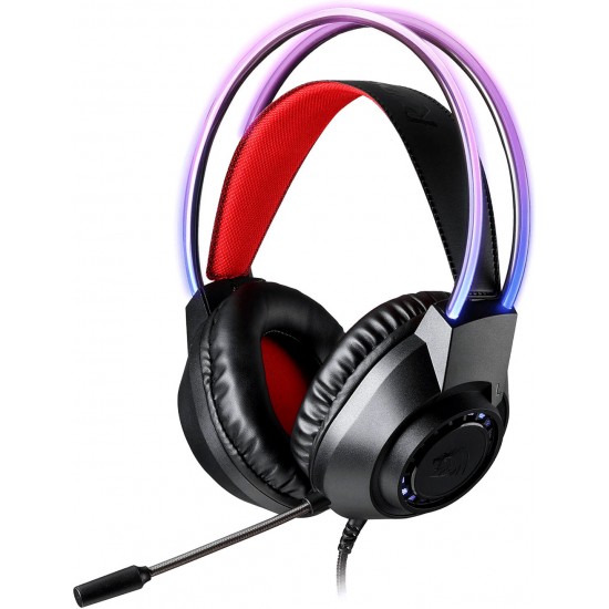 REDRAGON H231 SCREAM 40MM DRIVERS STEREO SURROUND SOUND MULTI-PLATFORM WIRED GAMING HEADSET - BLACK