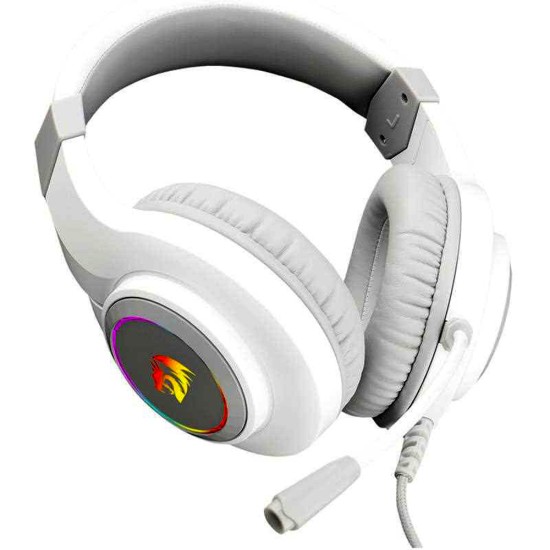 REDRAGON H260 HYLAS RGB 50 MM DRIVERS WIRED 3.55MM GAMING HEADSET WITH MIC - WHITE