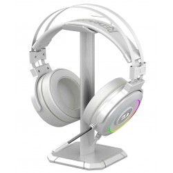 REDRAGON H320 LAMIA 2 7.1 SURROUND SOUND NOISE CANCELLING MIC RGB USB GAMING HEADSET WITH STAND - LUNAR WHITE
