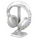 REDRAGON H320 LAMIA 2 7.1 SURROUND SOUND NOISE CANCELLING MIC RGB USB GAMING HEADSET WITH STAND - LUNAR WHITE