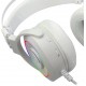 REDRAGON H320 LAMIA 2 7.1 SURROUND SOUND NOISE CANCELLING MIC RGB USB GAMING HEADSET WITH STAND - LUNAR WHITE