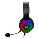 REDRAGON H350 PANDORA RGB 7.1 SURROUND SOUND GAMING HEADSET  50MM DRIVERS - DETACHABLE MICROPHONE - BLACK 