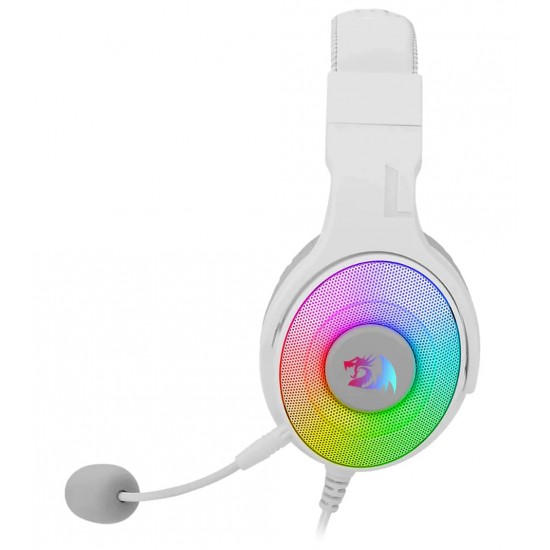 REDRAGON H350 PANDORA RGB WIRED GAMING HEADSET WITH DYNAMIC RGB BACKLIGHT 50MM DRIVERS  - WHITE