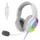 REDRAGON H350 PANDORA RGB WIRED GAMING HEADSET WITH DYNAMIC RGB BACKLIGHT 50MM DRIVERS  - WHITE