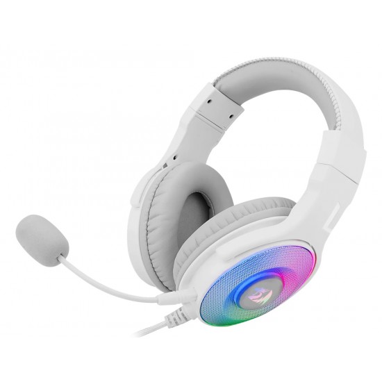 REDRAGON H350 PANDORA RGB WIRED GAMING HEADSET WITH DYNAMIC RGB BACKLIGHT 50MM DRIVERS  - WHITE