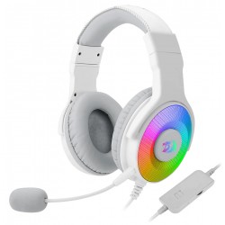 REDRAGON H350 PANDORA RGB WIRED GAMING HEADSET WITH DYNAMIC RGB BACKLIGHT 50MM DRIVERS  - WHITE