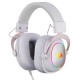 REDRAGON ZEUS-X H510 7.1 SURROUND SOUND 53MM DRIVERS FABRIC CUSHIONS NOISE-CANCELING MIC INLINE CONTROLS RGB BACKLIGHT MULTI-PLATFORM COMPATIBLE RGB WIRED GAMING HEADSET - WHITE