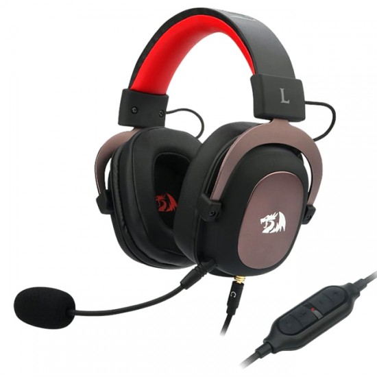 REDRAGON H510 ZEUS 2 7.1 SURROUND SOUND DETACHABLE MICROPHONE WIRED GAMING HEADSET 