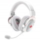 REDRAGON ZEUS H510 PRO 3-MODE 7.1 SURROUND SOUND 53MM DRIVERS MEMORY FOAM EAR PADS FABRIC COVER MULTI PLATFORM USB POWERED RGB WIRELESS GAMING HEADSET - WHITE