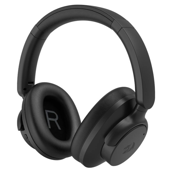 REDRAGON VIBECORE H610 40MM DRIVERS ADJUSTABLE ROTATING EAR CUPS ANC BLUETOOTH AUX WIRELESS/WIRED GAMING HEADSET – BLACK