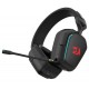 REDRAGON MIRA H868 3-MODE 7.1 SURROUND SOUND 40MM DRIVERS NOISE-CANCELLING MICROPHONE LEATHER EAR PADS 3 EQ MODES DURABLE BUILD WIRELESS RGB GAMING HEADSET - BLACK