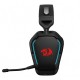 REDRAGON MIRA H868 3-MODE 7.1 SURROUND SOUND 40MM DRIVERS NOISE-CANCELLING MICROPHONE LEATHER EAR PADS 3 EQ MODES DURABLE BUILD WIRELESS RGB GAMING HEADSET - BLACK