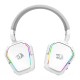 REDRAGON MIRA H868 3-MODE 7.1 SURROUND SOUND 40MM DRIVERS NOISE-CANCELLING MICROPHONE LEATHER EAR PADS 3 EQ MODES DURABLE BUILD WIRELESS RGB GAMING HEADSET - WHITE