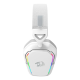 REDRAGON MIRA H868 3-MODE 7.1 SURROUND SOUND 40MM DRIVERS NOISE-CANCELLING MICROPHONE LEATHER EAR PADS 3 EQ MODES DURABLE BUILD WIRELESS RGB GAMING HEADSET - WHITE