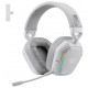 REDRAGON MIRA H868 3-MODE 7.1 SURROUND SOUND 40MM DRIVERS NOISE-CANCELLING MICROPHONE LEATHER EAR PADS 3 EQ MODES DURABLE BUILD WIRELESS RGB GAMING HEADSET - WHITE
