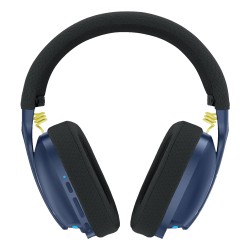 REDRAGON SKULD H878 3-MODE 7.1 SURROUND SOUND 40MM DRIVERS DETACHABLE MIC 600MAH BATTERY 200G LIGHTWEIGHT CROSS-PLATFORM COMPATIBLE WIRELESS RGB GAMING HEADSET - BLACK/BLUE