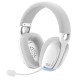 REDRAGON SKULD H878 3-MODE 7.1 SURROUND SOUND 40MM DRIVERS DETACHABLE MIC 600MAH BATTERY 200G LIGHTWEIGHT CROSS-PLATFORM COMPATIBLE WIRELESS RGB GAMING HEADSET - WHITE/GRAY