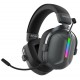 SADES DEFENDER RGB TRI-MODE BLUETOOTH 5.3, 2.4G, 3.5MM COMPATIBILITY 20 TO 20,000HZ FREQUENCY WIRELESS GAMING HEADSET – BLACK