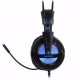 SADES LOCUST PLUS SA-904 VIRTUAL 7.1 SURROUND MULTI-FUNCTIONAL INLINE REMOTE WITH RGB LIGHT GAMING HEADSET - BLACK/BLUE