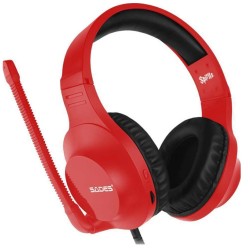 SADES SPIRITS LIGHTWEIGHT & QUICK CONTROL 50MM SPEAKERS MULTIPLATFORM COMPATIBILITY 3.5MM 4-POLE JACK FLEXIBLE MICROPHONE GAMING HEADSET – RED