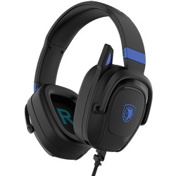 SADES ZPOWER COMFORT AUDIO CONTROL MULTI-COLOR LIGHTWEIGHT 238G GAMING HEADSET WITH 3.5MM JACK FOR PC PS4 PS5 XBOX SWITCH HANDHELD VR – BLACK