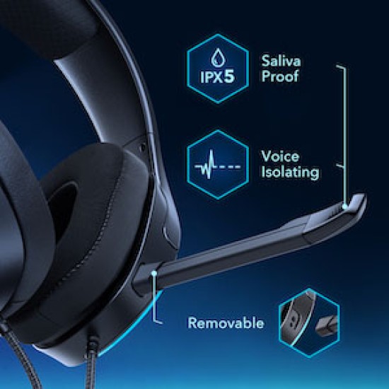 ANKER SOUNDCORE STRIKE 1 WIRED OVER-EAR GAMING HEADSET