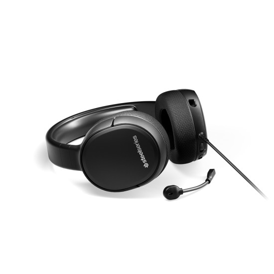 STEELSERIES ARCTIS 1 ALL-PLATFORM DETACHABLE CLEARCAST MICROPHONE LIGHTWEIGHT WIRED GAMING HEADSET - BLACK 