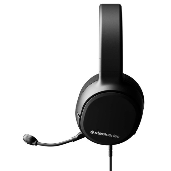 STEELSERIES ARCTIS 1 ALL-PLATFORM DETACHABLE CLEARCAST MICROPHONE LIGHTWEIGHT WIRED GAMING HEADSET - BLACK 