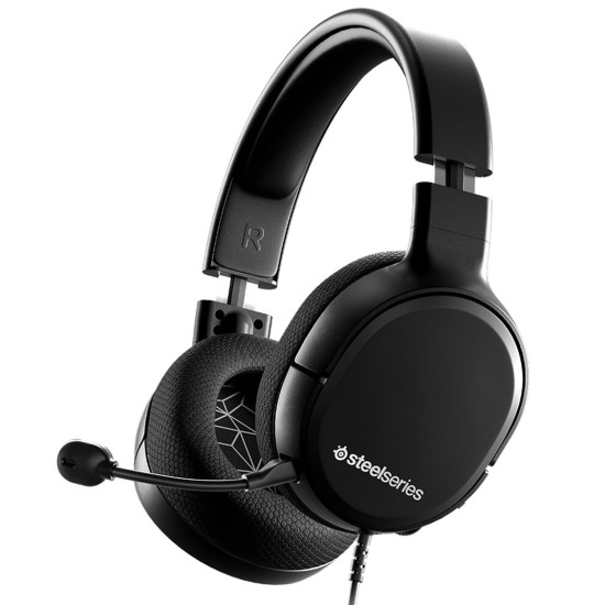 STEELSERIES ARCTIS 1 ALL-PLATFORM DETACHABLE CLEARCAST MICROPHONE LIGHTWEIGHT WIRED GAMING HEADSET - BLACK