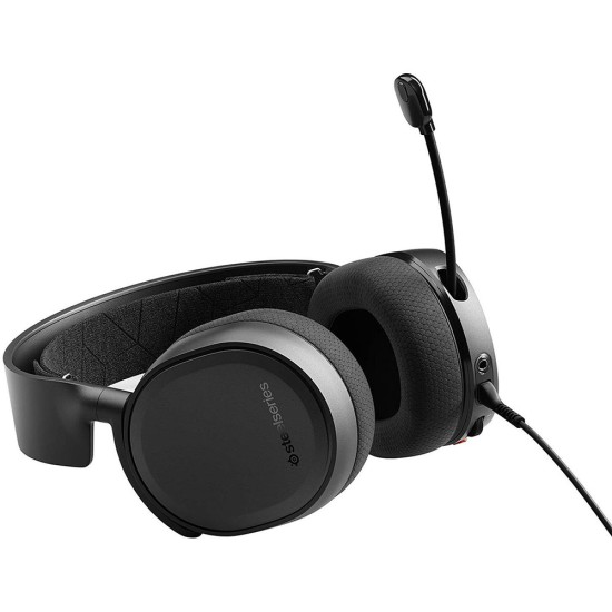 STEELSERIES ARCTIS 3 2019 EDITION ALL-PLATFORM CLEARCAST NOISE CANCELLING MICROPHONE WIRED GAMING HEADSET - BLACK 