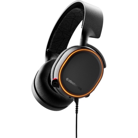 STEELSERIES ARCTIS 5 2019 EDITION CLEARCAST BIDIRECTIONAL MICROPHONE RGB ILLUMINATED WIRED GAMING HEADSET - BLACK 