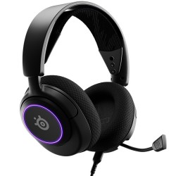 STEELSERIES ARCTIS NOVA 3 MULTI PLATFORM LIGHT WEIGHT SIGNATURE SOUND CLEARCAST USB-C CONNECTOR GEN 2 MIC PC, PS5/PS4, XBOX SERIES X S, SWITCH, MOBILE GAMING HEADSET - BLACK