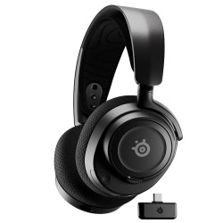 STEELSERIES ARCTIS NOVA 7 – MULTIPLATFORM NEODYMIUM MAGNETIC CONTROLLERS 2.4 GHZ + MIXABLE BLUETOOTH, 38-HOUR USB-C BATTERY, CLEARCAST MICROPHONE WIRELESS GAMING HEADPHONES – BLACK