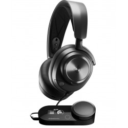 STEELSERIES ARCTIS NOVA PRO WIRED PREMIUM HIGH-FIDELITY DRIVERS HIGH-RESOLUTION AUDIO 360° SPATIAL AUDIO, GAMEDAC GEN 2 ESS SABRE QUAD-DAC, MULTI-SYSTEM GAMING HEADSETS – BLACK