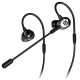 STEELSERIES TUSQ IN-EAR MULTIPLATFORM DUAL MICROPHONE WIRED GAMING HEADSET - BLACK 