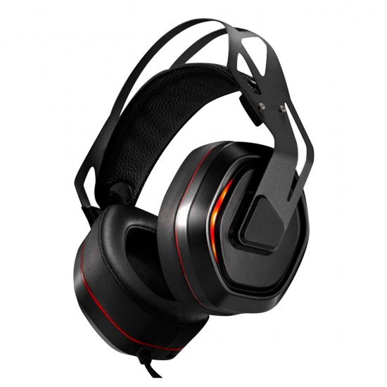 XIBERIA S18 7.1 SURROUND SOUND LED LIGHT USB GAMING HEADPHONES WITH MICROPHONE FOR PC - BLACK