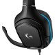 LOGITECH G431 7.1 SURROUND SOUND 50 MM DRIVERS MULTI-PLATFORM WIRED GAMING HEADSET - BLACK/BLUE