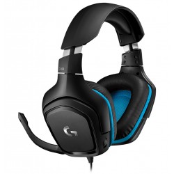 LOGITECH G431 7.1 SURROUND SOUND 50 MM DRIVERS MULTI-PLATFORM WIRED GAMING HEADSET - BLACK/BLUE