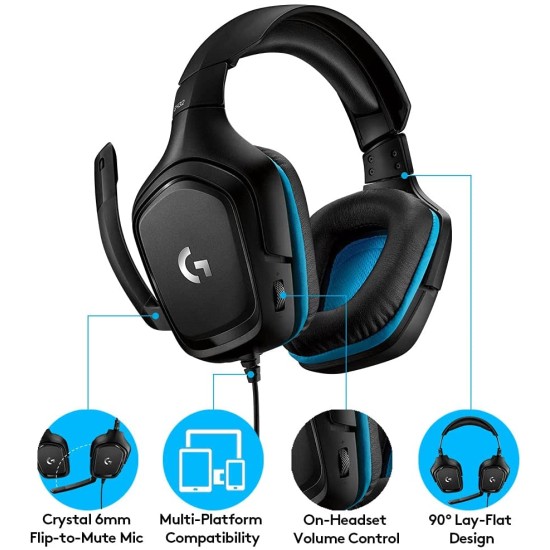 LOGITECH G432 7.1 SURROUND GAMING HEADSET