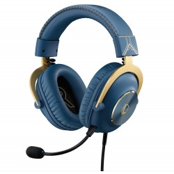 LOGITECH G PRO X LEAGUE OF LEGENDS PRO-G 55MM DRIVERS BLUE VOICE TECHNOLOGY DTS:X 2.0 SURROUND SOUND GAMING HEADSET - BLUE