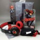 SMS AUDIO MARVEL SPORT WIRED MICROLITE HEADPHONES - BLACK WIDOW