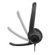 LOGITECH H390 USB-A NOISE CANCELING PADDED HEADBAND AND EAR CUPS ENHANCED DIGITAL AUDIO MIC IN-LINE CONTROLS STEREO WIRED HEADSET – BLACK